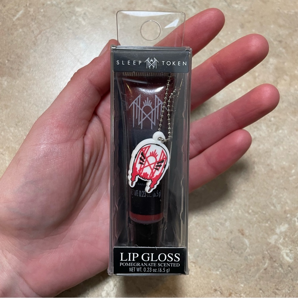 Ultra Rare New Sleep Token Pomegranate Scented Lip Gloss Vessel Red Black